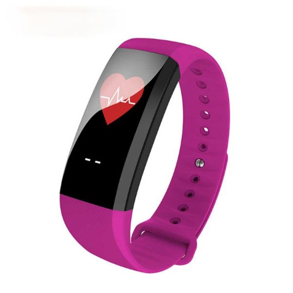 

slimy color lcd smart band heart rate monitor watch sport bracelet m99 smart wristband message reminder wearable devices