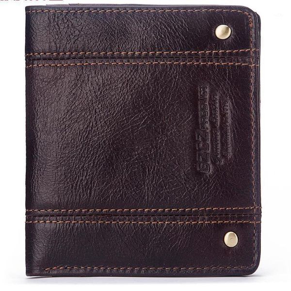 

men's business casual wallet thin leather men short s christmas gift wallets1, Red;black