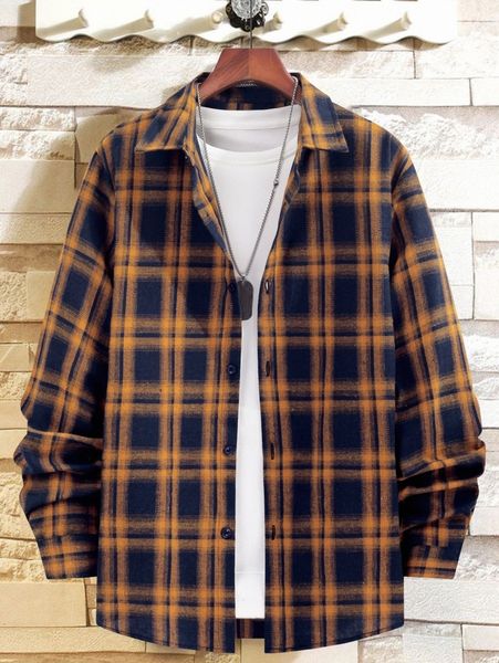 

men plaid shirt without tee m2zb#, White;black