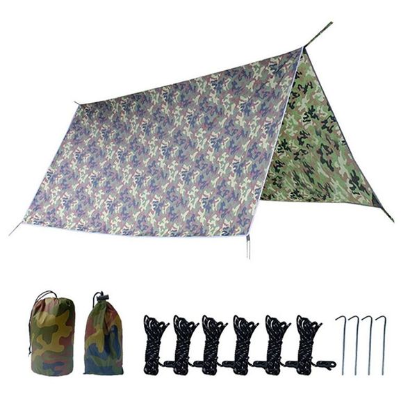 

outdoor shelter ultralight tarp camping survival sunshade traps multifunctional waterproof beach awning mat rain tents and shelters
