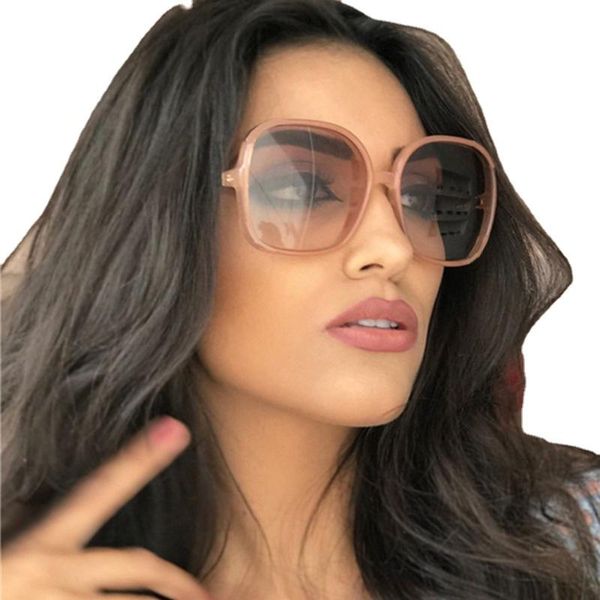 

outdoor eyewear vintage oversize round sunglasses womenblack fashion gradient female glasses oculos big frame women sun