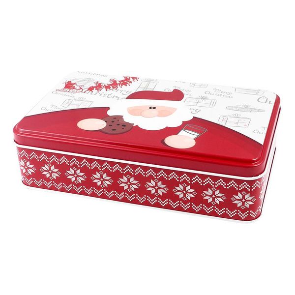 

gift wrap 1pc christmas tinplate jar candy case biscuit adorable storage box