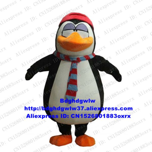 

mascot costumes penuins penguin mascot costume cartoon character outfit suit pedagogical exhibition affection expression zx2555, Red;yellow