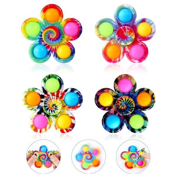 

etrue fidget spinner pop up toys push pops bubble simple dimple fidgets toy party favor sensory fidgeting toyes ocs popping hand spinners st