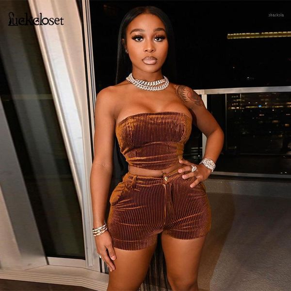 

women's tracksuits zipper women 2 piece summer clothes set casual bodycon two wrap chest crop and shorts bandage party, Gray