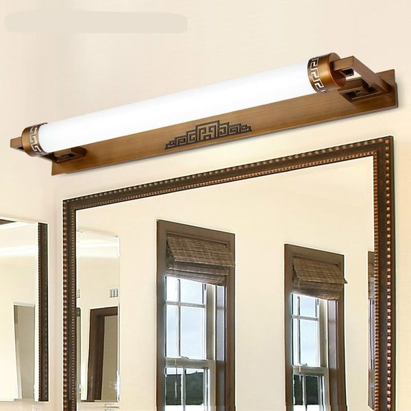 

wall lamp classical vintage chinese style acryl aluminum led mirror for bathroom bedroom cabinet light 47/57/87cm 1029