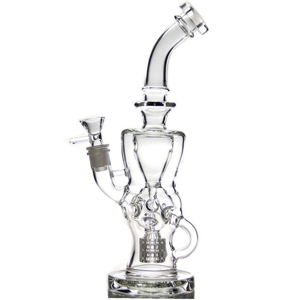 Функциональный FTK Glass Bong Recycler Torus Cookahs FAB Яйцо Курение Водопроводная труба DAB Распечагаемая установка Матрицы Perc SDF экзосфера World Faber Ball Glass Sheath 14,4 мм