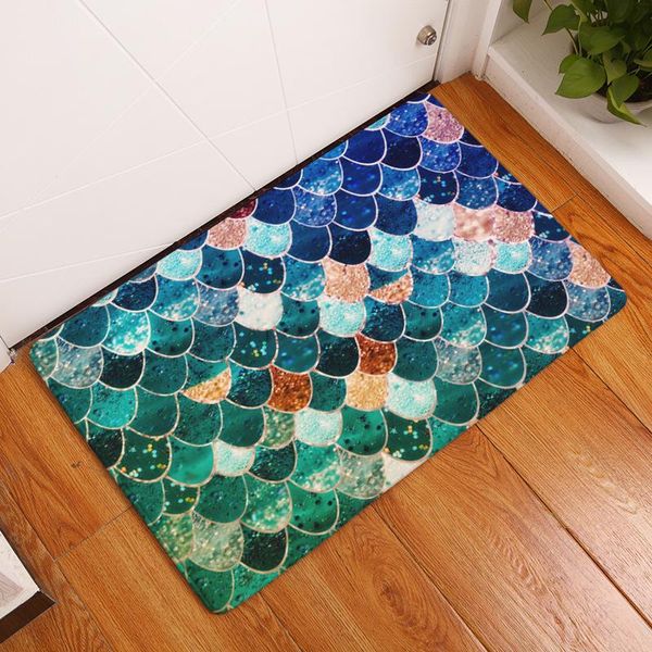 

cushion/decorative pillow anti-slip carpets fashion ideas color geometry print mats bathroom floor kitchen rugs 40x60or50x80cm doormat for e