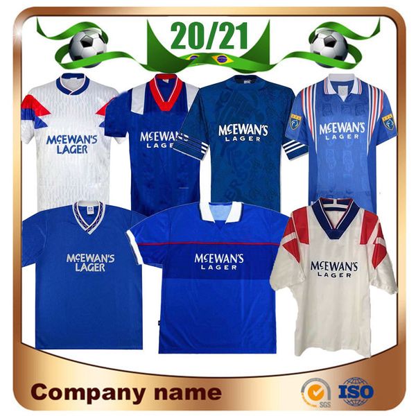 

96/97 retro glasgow rangers fc 150th anniversary soccer jerseys 87 90 92 94 95 99 01 champions gascoigne shirt kent laudrup mccoist football, Black