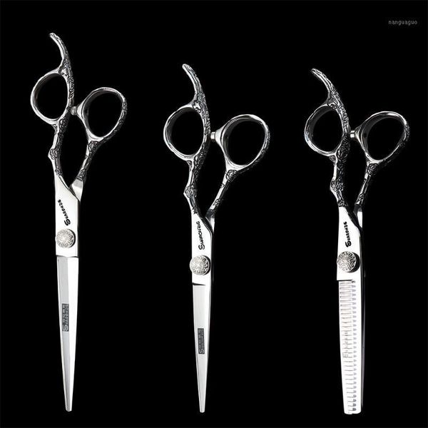 

inch 7 cutting hair scissors professional hairdressing set barber personality1