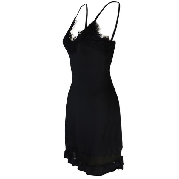 

casual dresses sukienki vestidos plus size dress solid color condole lace strap mesh panel women ropa mujer robe hiver femme, Black;gray