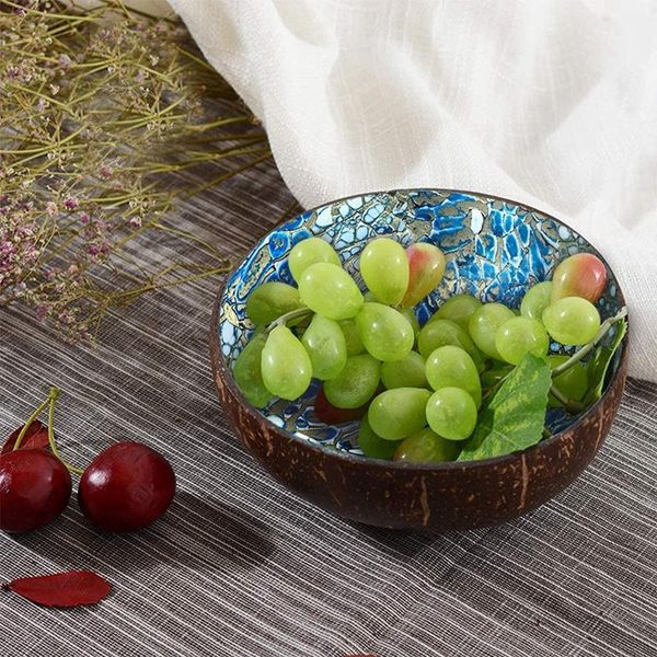 

bowls 2pcs coconut bowls,natural bowl,candy dish, decorative bowls, key dish,serving bowl for desk, candy nuts