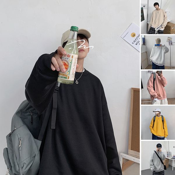 

men's hoodies & sweatshirts giant manly sweatshirt, shoulder drop, fall fashion, hip hop style, teenagers, japanese clothing ip9f, Black