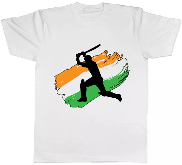 

india cricket mens womens ladies t-shirt tee, White;black