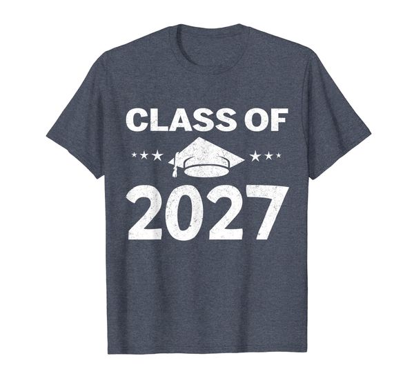 

class of 2027 grow with me back to school shirt, White;black