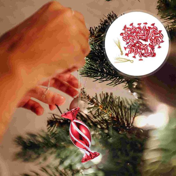 

gift wrap 30pcs christmas party red candy pendant delicate tree