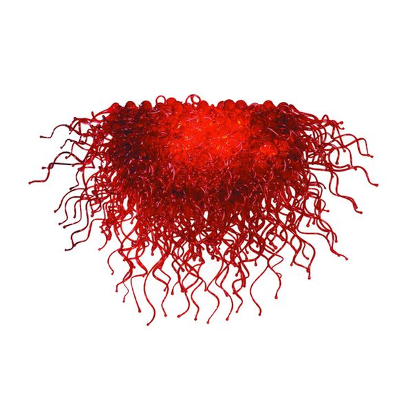 

modern lamp chandelier for bedroom pendant lights red color hand blown glass chandeliers designer living room kitchen decor 40x40 inches ind