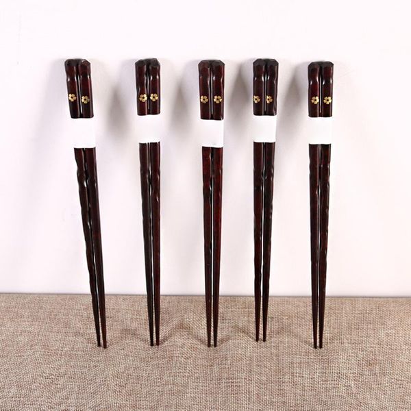 

chopsticks 5 pairs/box wood cherry blossom sushi snack dishwasher-safe