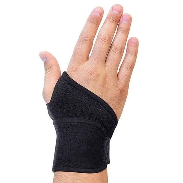 

wrist support 1pc carpal tunnel brace adjustable compression wrap with pain relief for arthritis and tendinitis, Black;red