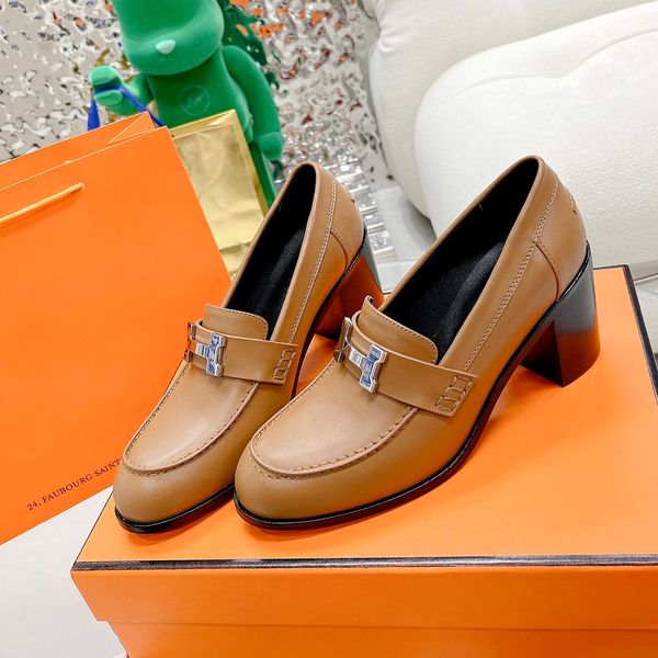 

womens casual shoes slip-on shoes luxury designer shoe business real leather size 35-41a368, Black