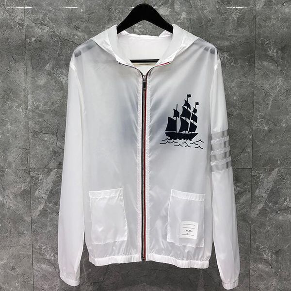 

men's hoodies & sweatshirts fashion brand men's jacket, thin sports coat, hoodie, uv sunscreen, loose and casual, boat type, summe, Black