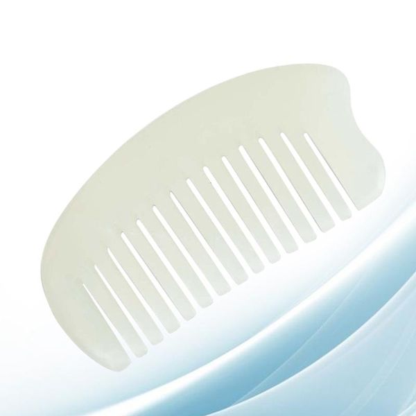 

hair brushes 1pc natural jade comb head scrapping beauty care detangling for male female, Silver