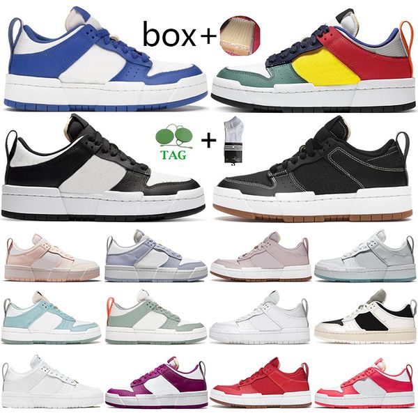 

with box men women casual shoes disrupt barely rose black gum cactus flower copa game royal ghost sea glass mens trainers platform sneakers, White;red