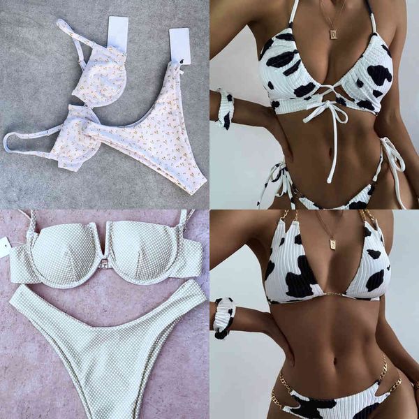 Strappy Bathing Terno Mulheres Halter Push Up Bikini Bandagem Swimsuit Swimsuit Mulheres Strings Bikini Sexy Swimsuit 2020 DropshipSx0523