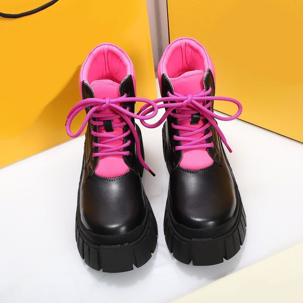 

italy luxury autumn winter leather boots fashion height increasing chunky thick rubber sole loafers casual lace up sneaker high-quality desi, Black