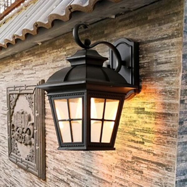 

outdoor wall lamps hawboirr led european style simple villa balcony waterproof traditional corridor lamp retro indoor living room