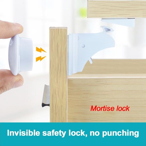 

1/3/5 pcs care baby safety cabinet protection magnetic locks easy installation fitted different size door cabinets accessories carriers, sli