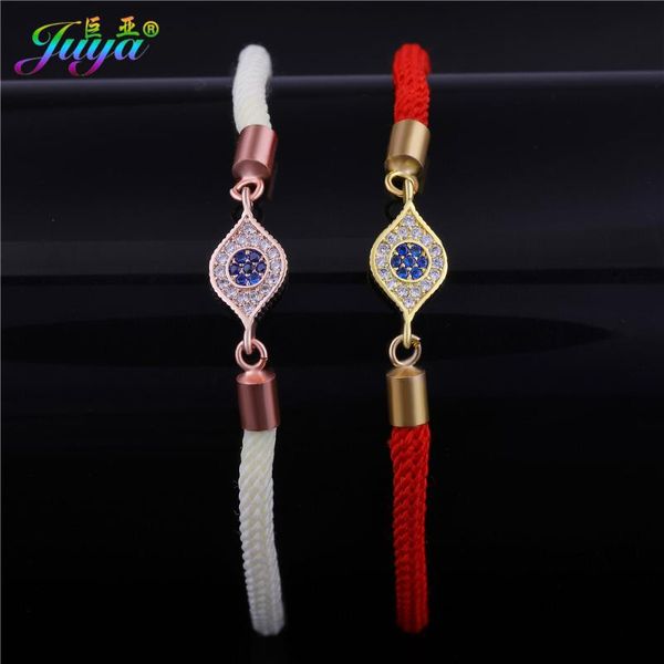 

charm bracelets juya greek eye micro pave zircon gold//rose gold turkish evil bracelet for women men classic, Golden;silver