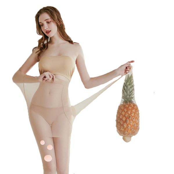 

pine net red veet arbitrarily cut women's summer long tube black meat silk stockings, Black;white