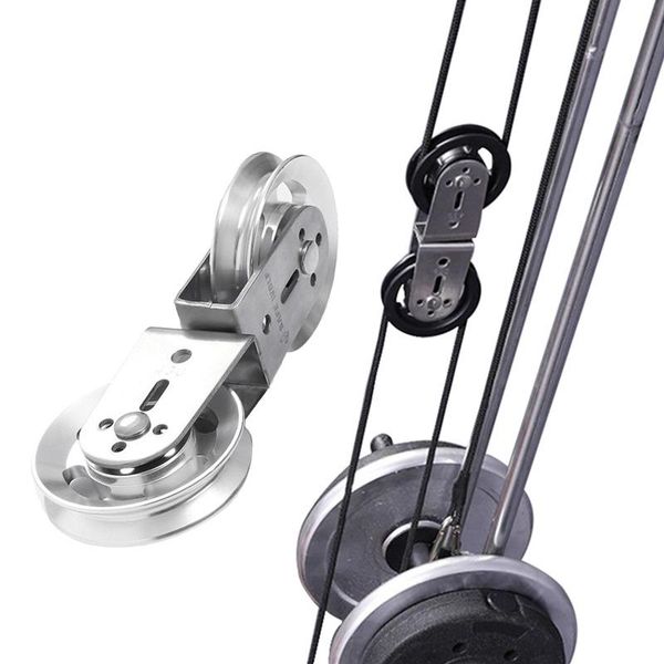 

accessories fitness double gym pulley heavy duty for diy arm biceps triceps blaster rope system home cable machine equipment