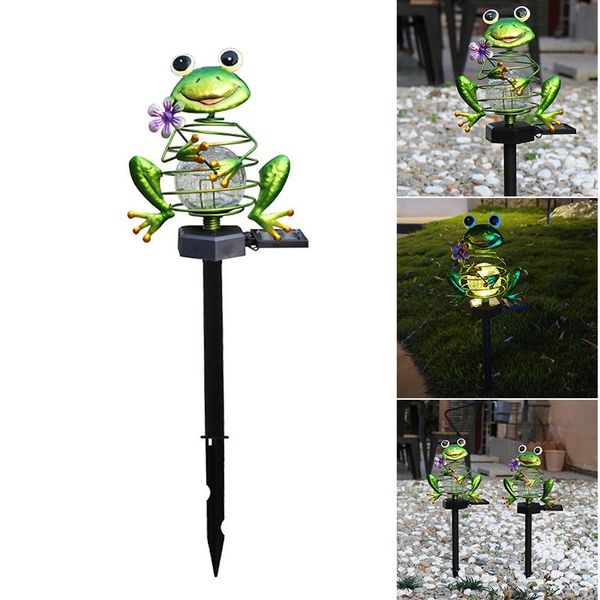 

lawn lamps solar garden stake light lovely frog shape led decorative lamp for courtyard patio lbe