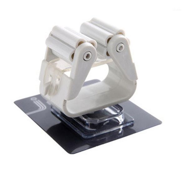

hooks & rails rack sticky organizer mop clip storage holders broom clamp seamless wall hanging