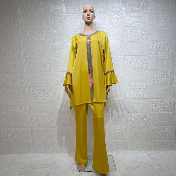 

ethnic clothing abayas for women caftan marocain kaftan 2 pcs muslim sets abaya dubai turkey islamic arabic robe longue ensemble femme musul, Red