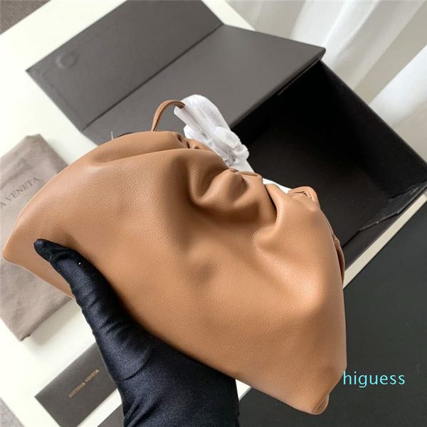 

designer- pleated clouds bags drawstring women clutch bag ruched single shoulder bag strap clutch bags leather party handbag
