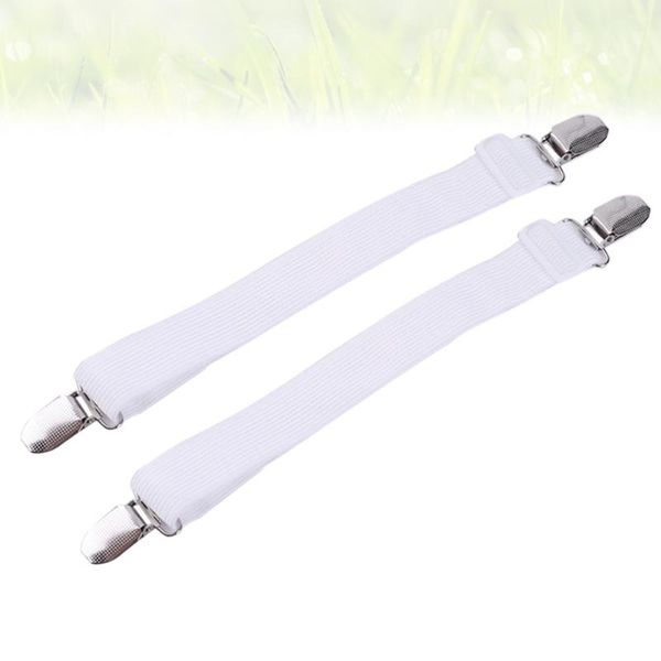 

clothing & wardrobe storage 4pcs multipurpose bed sheet fasteners adjustable suspenders gripper elastic strap with clips for sheets mattress