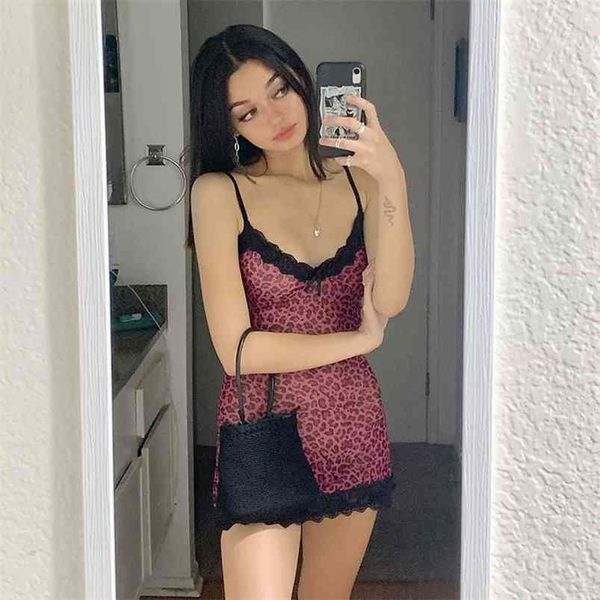 

pink leopard lace party dress sleeveless club bodycon mini black strap vestidos de fiesta christmas 210427, Black;gray