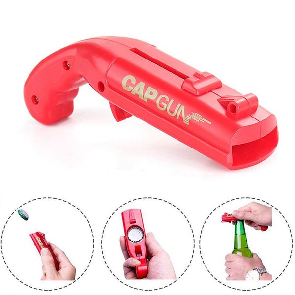 

red cap gun can opener beer bottle open shoot shooter bar tools kitchen gadgets and accessories