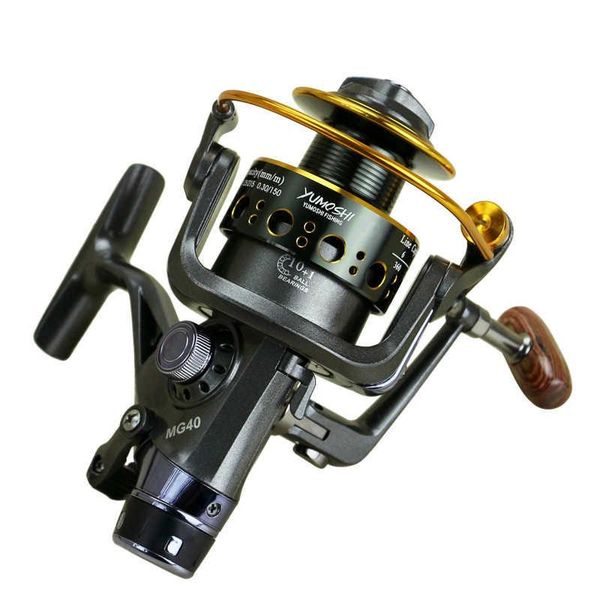 

baitcasting reels mg3000-6000 5.2: double brake super strong fishing reel carp wheel spinning type wheels