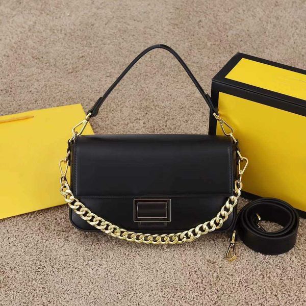 

designer handbags 2022 new baguette bag genuine leather fashion magnetic hasp detchable shoulder strap bag