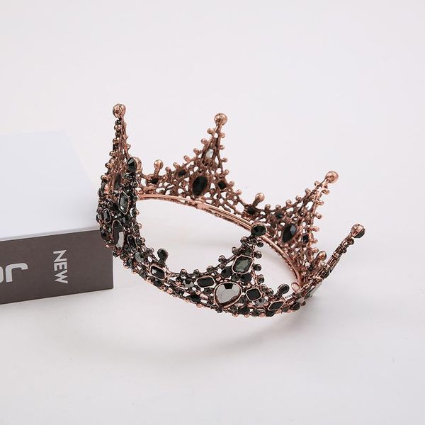 

other event & party supplies black baroque style crown cake ornament retro gem birthday baking plug-in flower accessories