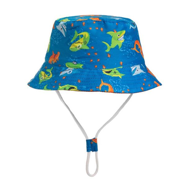 

caps & hats printed basin baby hat sunshade children fisherman seaside sunscreen summer beach sun floppy flat foldable cap, Yellow