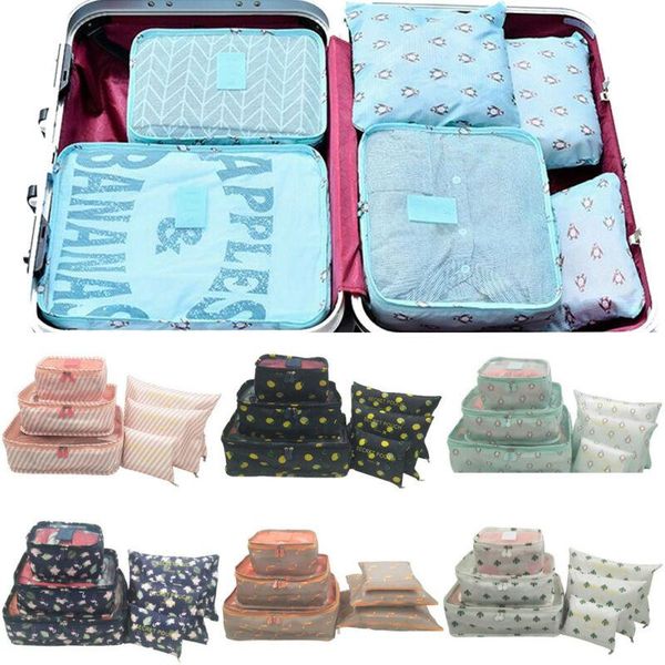 

duffel bags local stock 6pcs travel waterproof clothes storage luggage organizer pouch packing cube