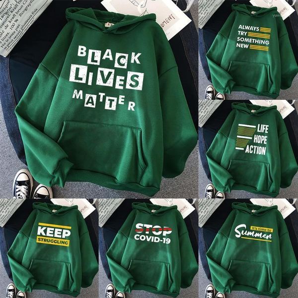 

men's hoodies & sweatshirts autumn winter warm sweatshirt casual loose pocket ullover trend couples streetwear polyester long sleeve, Black