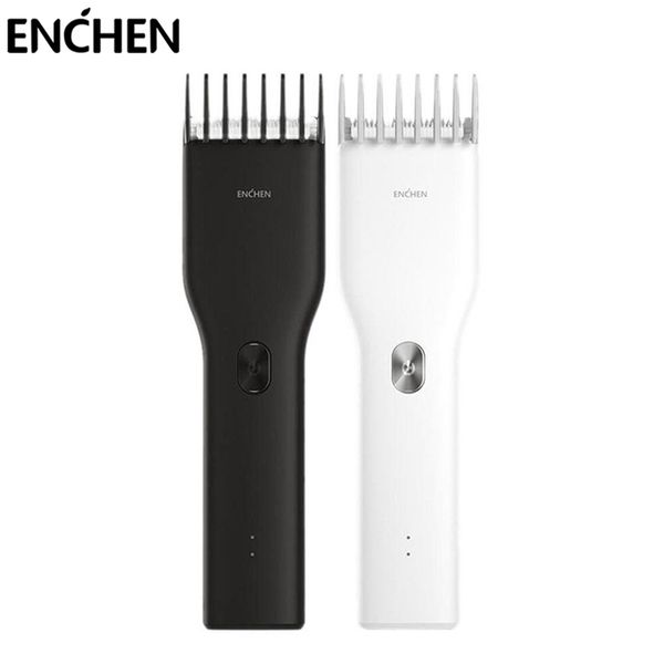 Enchen impulsionar o cortador de cabelo elétrico para homens crianças cortador de corte máquina de corte profissional recarregável duas velocidades 220312