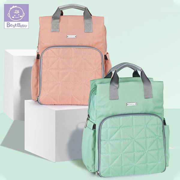 

diaper bags baby nylon solid backpack mummy travel handbag stroller bag organizer maternity nappy waterproof1