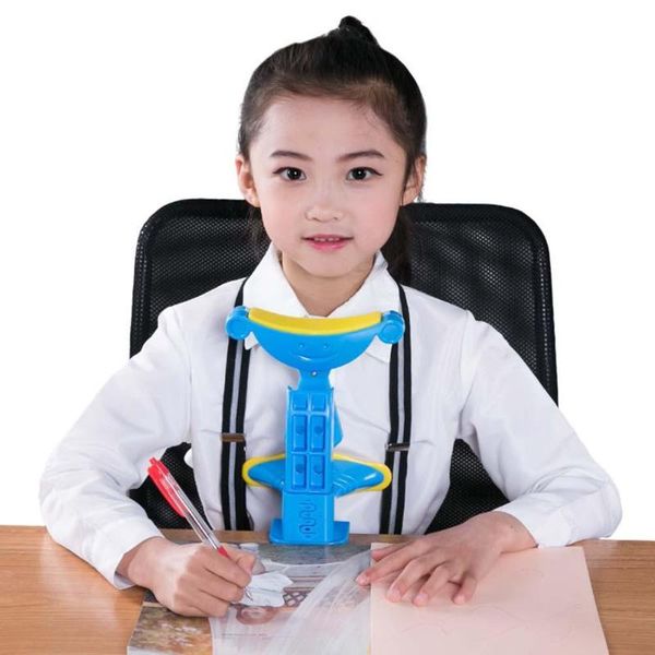 

pen refill sitting writing posture corrector prevent myopia children kids study support office school supplies refills, Black;red